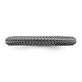 thumbnail image 4 of 925 Sterling Silver Stackable Black-plated Domed Ring Eternity Band Size 10, 4 of 6