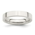 thumbnail image 4 of 925 Sterling Silver 4mm Comfort Fit Flat Band Ring Size 12, 4 of 6