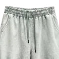 thumbnail image 4 of Rvwovn Men's Vintage Streetwear Shorts Elastic Drawstring Waist Distressed Summer Cotton Shorts, 4 of 5