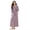 light purple, variant on AMITOFO Women’s Thick Long Robe with Contrast Piping V-Neck – Soft Warm Winter Housecoat with Waist Belt and Side Pockets