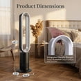 thumbnail image 6 of Simple Deluxe 41-Inch Bladeless Tower Fan with Remote Control, 10 Speeds, 80° Oscillation, 1-9 Hour Timer, Quiet 45dB Sleep Mode, Tip-Over Protection, Standing Floor Fan for Bedroom Living Room, 6 of 7