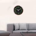 thumbnail image 3 of Reloj de pared luminoso BLESIY Negro, Luz de noche, Relojes colgantes que No hacen tictac, Relojes de Cocina silenciosos, 3 of 8