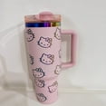 thumbnail image 3 of Sanrio Hello Kitty Thermos Mug Large Capacity Vacuum Insulated Tumbler Cartoon Stainless Steel Straw Bottle Portable Thermal Cup, 3 of 9