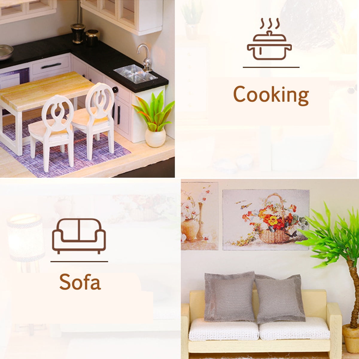 miniature modern party home