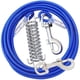 thumbnail image 3 of Cable de amarre para perros de dos cabezas con resorte de metal duradero Correa de entrenamiento alargada Correa de alambre de acero para perros pequeños, medianos y grandes, 3 of 5