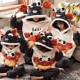 thumbnail image 4 of Conjuntos de Pijamas gruesos para padres e hijos, ropa de dormir de Anime para hombres y mujeres, ropa de dormir de dibujos animados de gato, trajes coreanos con capucha para invierno, 4 of 4