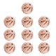 thumbnail image 1 of 10 piezas de cuentas de bola redondas, cuentas espaciadoras plateadas plateadas, suministros de joyería hechos a mano, accesorios para hacer Ropa, zapatos y accesorios Miscelánea Estilo Oro Rosa 10MM Qarigey AP010775-24B, 1 of 6