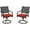 Red, variant on Outsunny Patio Swivel Chairs with Cushion, Outdoor Swivel Rocker, Red
