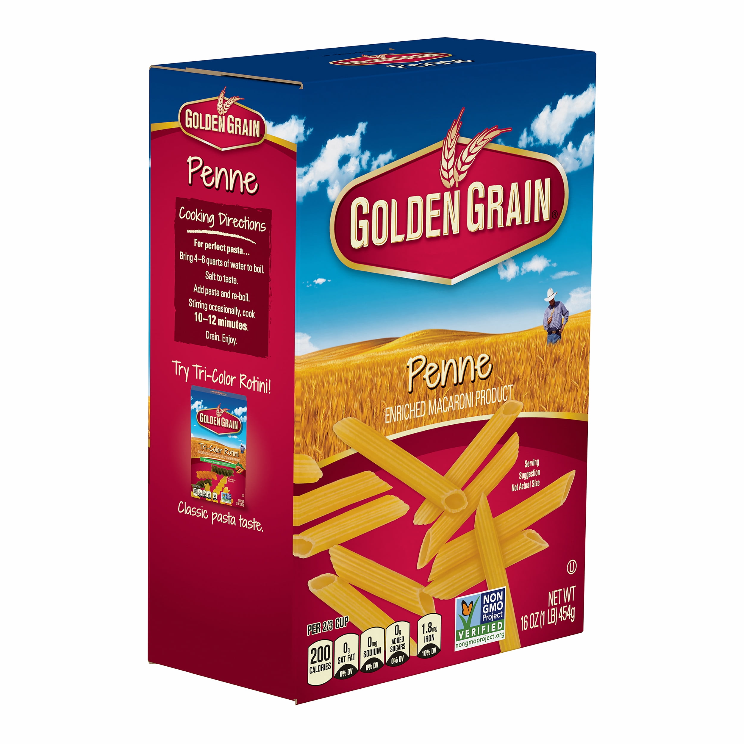 Golden Grain Penne Rigate, 16 oz
