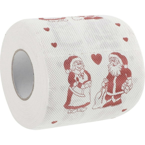 1 Roll Christmas Toilet Paper Party Tissue Paper Toilet Towel Bathroom Toilet Paper Roll