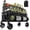 Grey & Black, variant on 300L Wagons Carts Foldable, 560LBS Collapsible Beach Wagon 48" Long with Big -Terrain Wheels, Utility Folding Cart for Camping, Grocery, , Garden, Black