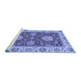 thumbnail image 2 of Ahgly Company Machine Washable Indoor Rectangle Oriental Blue Traditional Area Rugs, 5' x 8', 2 of 4