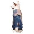 thumbnail image 1 of Fotbe Cloud Wolf Sudadera con Estampado para Perros Pequeños – Suéter con Capucha para Mascotas, Tela Suave de Forro Polar con Bolsillo-Large, 1 of 7