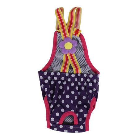 D-GROEE Diaper Dog Sanitary Pantie With Suspender Physiological Shorts Puppy Polka Dot Striped Diapers Pants For Small Girl Female Dogs Cat