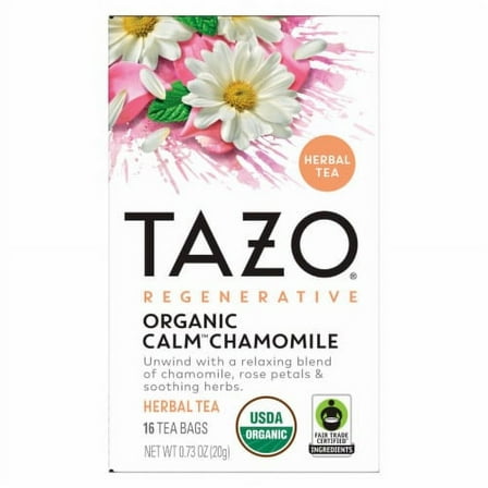 Tazo Regenerative Organic Calm Chamomile Herbal Tea