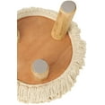 thumbnail image 6 of REDEARTH Foot Stool -Handmade Wooden 4 Legs Tufted Seat Footrest for Living Room, Bedroom, Nursery, kidsroom, Patio, Gym; 100% Cotton (16x14x14; Natural), 6 of 8