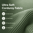 thumbnail image 4 of Neche 68" Corduroy Sofa for Living Room, 2 Seater Modern Couch for Small Space Office, Comfy Loveseat in a Box, Green, 4 of 7