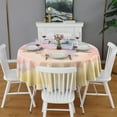thumbnail image 2 of Soft Cloud Starry Scene Round Tablecloth 60"x60",Wrinkle Wipeable Table Cloth for Kitchen Dining Room Picnic Patio Party, 2 of 6