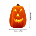 thumbnail image 5 of Lighted Lantern Blow Molded Pumpkin Lamp Indoor Halloween Decor Battery Operated Glowing Prop For Porch Table Orange, 5 of 7
