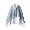 thumbnail image 2 of MSJUHEG Shawl Wraps,Pashmina Scarf,Wedding Guest Dresses,Pashmina Wraps,Ponchos,Wearable Blanket Shawl Throw Plush Comfy Wearable Blanket Warm Blanket Cape Sky Blue One Size, 2 of 5