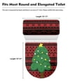 thumbnail image 4 of Renewold Xmas Tree Toilet Seat Covers Set for Bathroom Stretch Toilet Lid Tank Lid Dust Cover with Elastic Edge 2 Packs Fashion Christmas Home Decor, 4 of 5