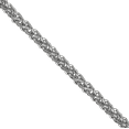 thumbnail image 2 of 18K Solid White Gold 1mm Spiga Wheat Link Chain Necklace, 2 of 4
