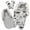 GREY MULTI, variant on Goldbug Duo Head Support and Strap Cover Set, Cloud