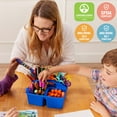 thumbnail image 6 of ECR4Kids 24in x 36in Rectangular Hardwood Table and Two 12in Chairs, Honey, 3-Piece, 6 of 9