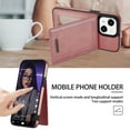 thumbnail image 4 of Case for Apple iPhone 14 Plus, Premium PU Leather with Credit Card Holder Wallet Cover Stand RFID Blocking Cell Accessories for iPhone 14 Plus 6.7 inch Cases for Men Women,Rosegold, 4 of 6