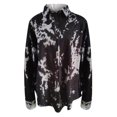 thumbnail image 4 of IROINNID Women's Short Anorak Jacket Turndown Lapel Print Long Sleeve Plus Size Winter Warm Loose Plush Personalized Jacket, Black, 4 of 5