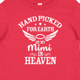 thumbnail image 4 of Inktastic Handpicked for Earth by My Mimi in Heaven with Angel Wings Boys or Girls Baby T-Shirt, 4 of 5