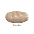 thumbnail image 3 of Dthchengua 16" Solid Color Flax Round Chair Cushion - Comfortable Chair Cushions Home Pillow Indoor,Non-Slip Bottom, 3 of 6