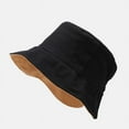 thumbnail image 6 of COCOpeaunt New Summer New Cotton Breathable Big Brim Solid Color Fashion Bucket Hat Women Outdoor Travel Adjustable Sun Fisherman Hat, 6 of 6