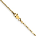 thumbnail image 3 of 14K Yellow Gold Box Chain Styles Necklace 16 inch 1.05 mm with Lobster Clasp, 3 of 4