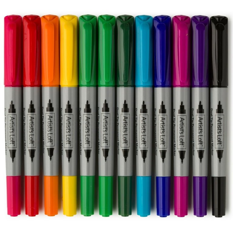 Artist's Loft 24 Color Dual Tip Markers ~*SALE 20% Off* Perfect Tool for ~  Sketching ~ Drawing ~ Calligraphy & other Artist's FREE Shipping