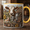 Black, variant on Personalized Cow Lover Mug 3D Farm Field Cow Face Coffee Cup Gift