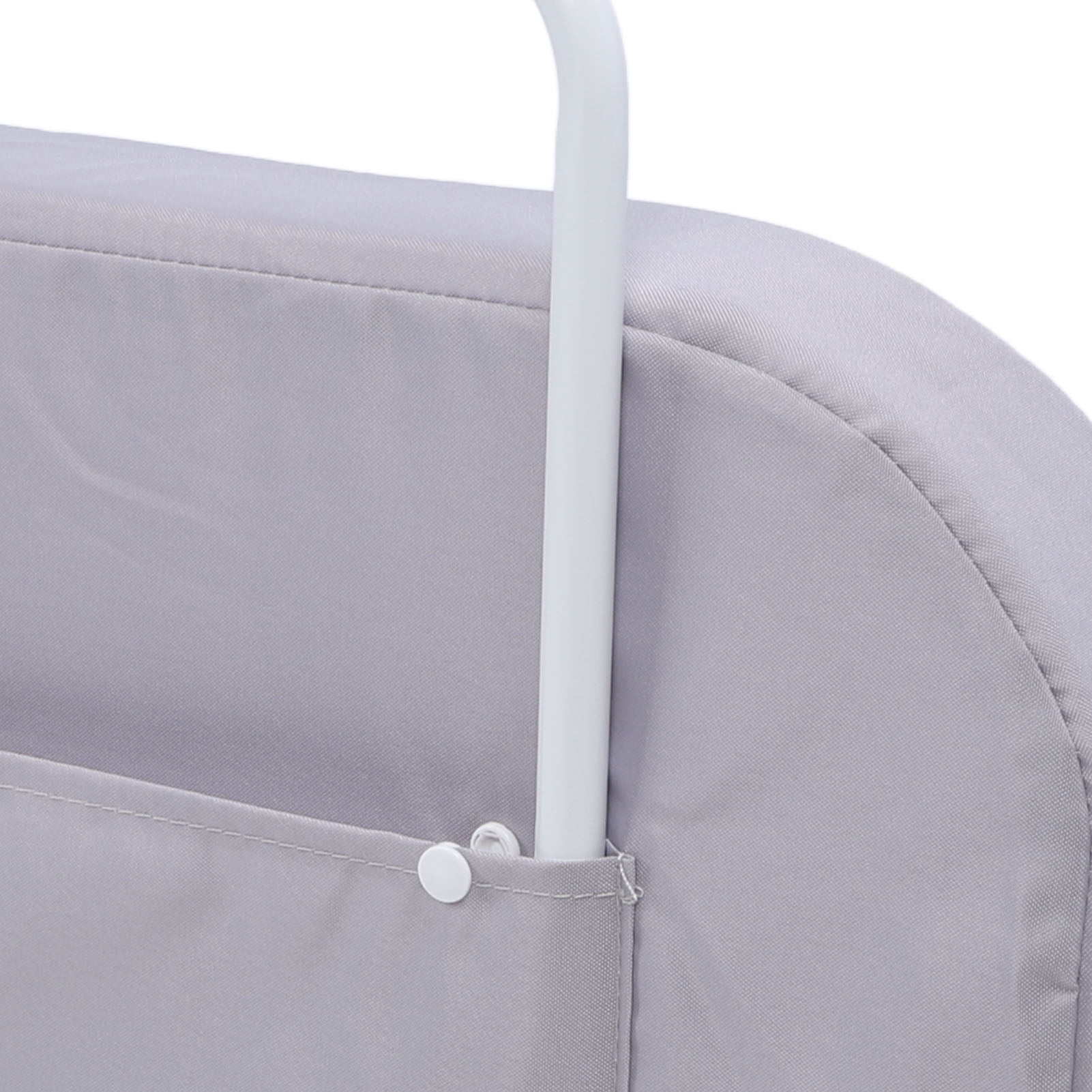 Riousery Baby Bed Rail Guard, Soft Padded Toddler Safety Bed Rail, Height Adjustable Fall Prevention for Kids, Universal Fit Infant Side Guard, Easy Install Mesh Panel, Simple Gray, 19.69 in / 50 cm