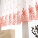 thumbnail image 5 of onlyliua ¡ Liquidación de Ofertas de Hoy! Cortina de Gasa Transparente con Hojas para Ventana, Cenefa de 1 Panel de Tela., 5 of 7