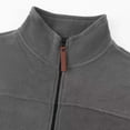 thumbnail image 6 of WTOBBY Men's Full Zip Fleece Jacket, Lightweight Outdoor Hiking Casual Soft Warm Coat with Pockets for Everyday Comfort and Style,Gray XL, 6 of 7