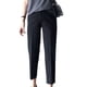 thumbnail image 3 of Pantalones de traje Mujer Primavera Estudiante Pantalón largo informal suelto recto, Negro, XL Yuarrent AP001316-10B, 3 of 7