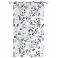 thumbnail image 2 of nqOlkjepod Outdoor Curtains for Patio Waterproof, Purple Leaves Outdoor Privacy Panels Grommet, Watercolor Summer Botanical Blackout Outside Curtains for Porch/Cabana/Pergola 54"x108", 1 Panel, 2 of 8