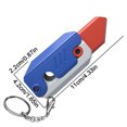 thumbnail image 3 of Juguetes Sensoriales Couteau jouet carotte en plastique, meilleurs cadeaux avec porte-clés pour garçons et filles (bleu profond), 3 of 6