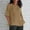 01 Khaki, variant on Weiqiqre Spring+Tops+for+Women Plus Size Tops Tunic Short Sleeve Round Neck Shirts Pleated Dressy Casual Soft Blouse