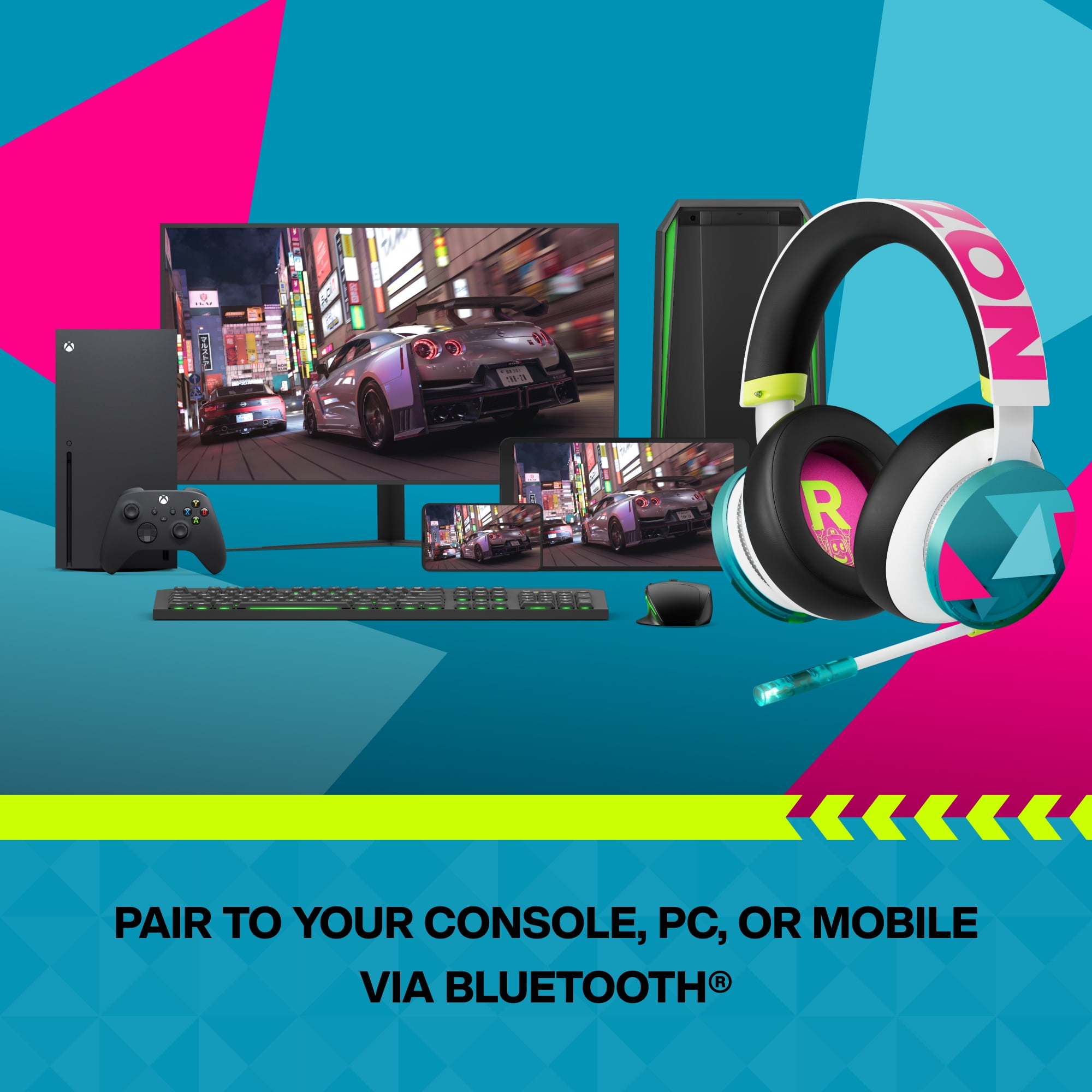 XBOX Wireless Headset – Forza Horizon 6 Limited Edition – for XBOX Series X|S, XBOX One, PCs, and Cloud-Enabled Devices