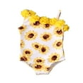 thumbnail image 5 of Newborn Baby Girls One-Piece Swimsuit One Shoulder Swimwear Bathing Suit, 5 of 5