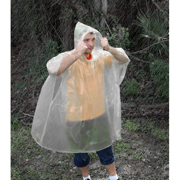 Ultimate Survival Technologies Emergency Poncho Clear - Walmart.com