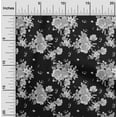 thumbnail image 2 of oneOone Polyester Spandex Black Fabric Florals Craft Projects Decor Fabric Printed By The Yard 56 Inch Wide, 2 of 4
