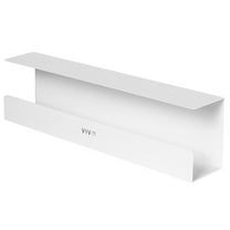 VIVO White Under Desk 17" Cable Management Tray, Wire Organizer, Cord Holder