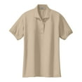 thumbnail image 5 of Mafoose Women's Comfortable Silk Touch Polo Golf Shirt Short Sleeve Stone XL, 5 of 7