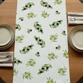 thumbnail image 5 of Table Runners 72 Inches Long Dress Scarves, Spring Botanical Farmhouse Kitchen/Dining Table Runner, Coffee Tablerunners, Green Olive Berry Branches Leaves Fruit 14x72 Inch, 5 of 9